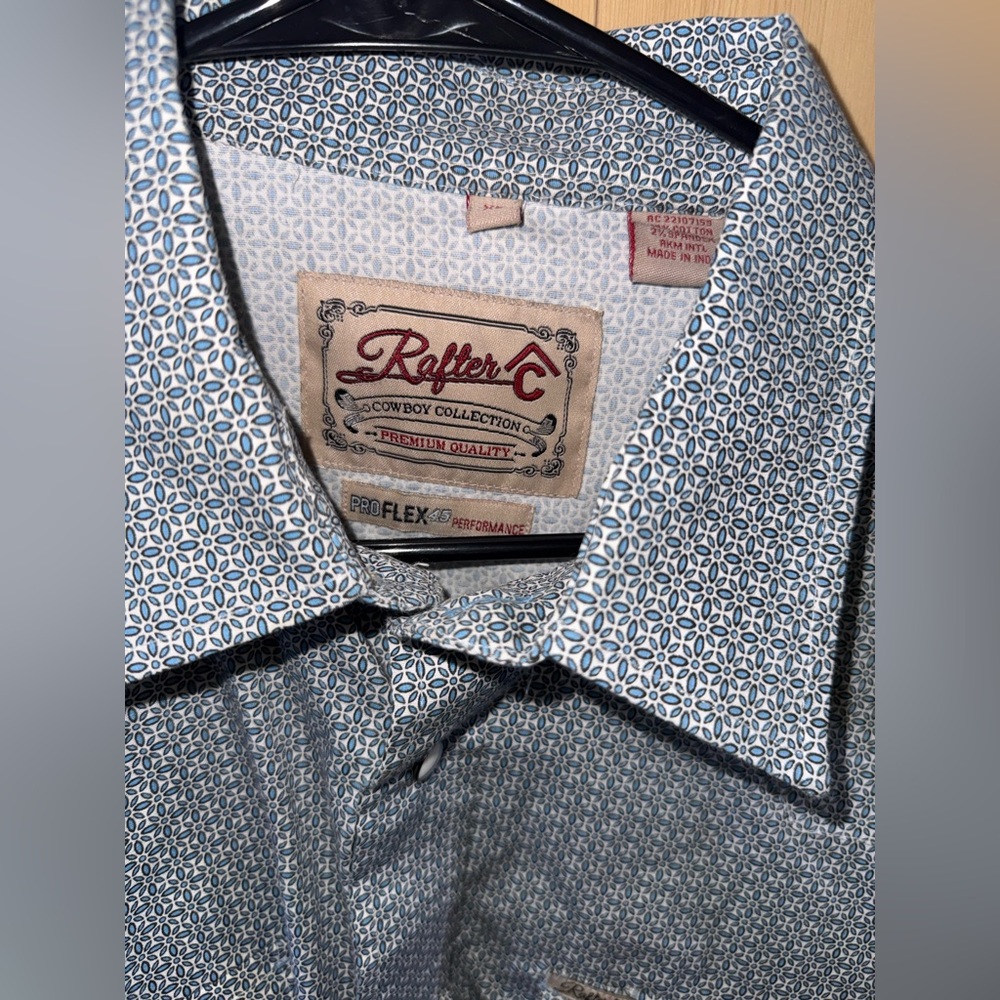 Roper Men's Patterned Button Down Shirt - image 2